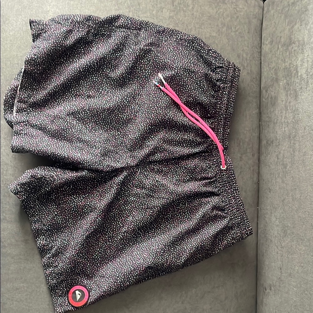 Calvin Klein Black and Pink Athletic Shorts